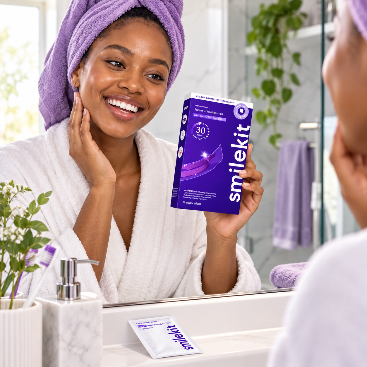 Smile Bright™ Purple Teeth Whitening Strips