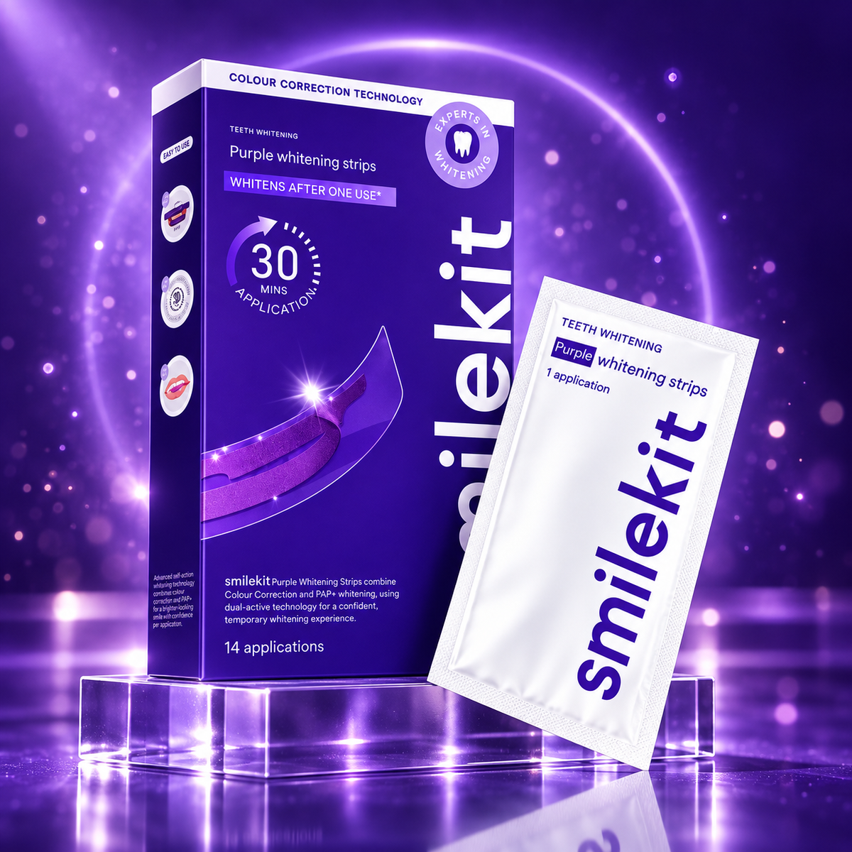 Smile Bright™ Purple Teeth Whitening Strips