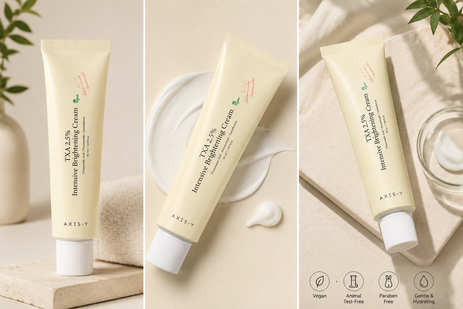AXIS-Y TXA 2.5% Intensive Brightening Cream product shots